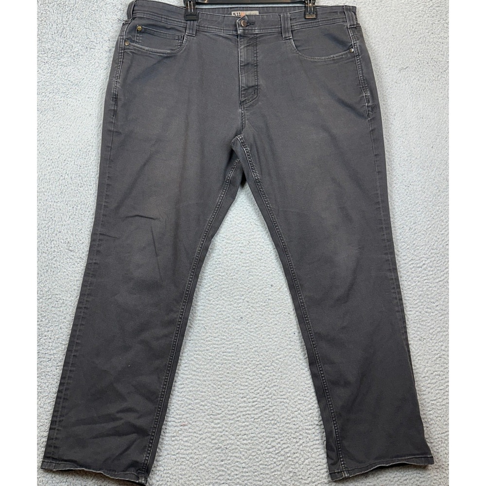 5.11 Tactical Jeans Men 40X32 Defender-Flex Charcoal Grey Stretch Workwear Denim